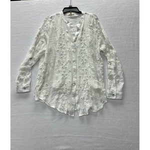Hope Springs gauze long sleeved blouse